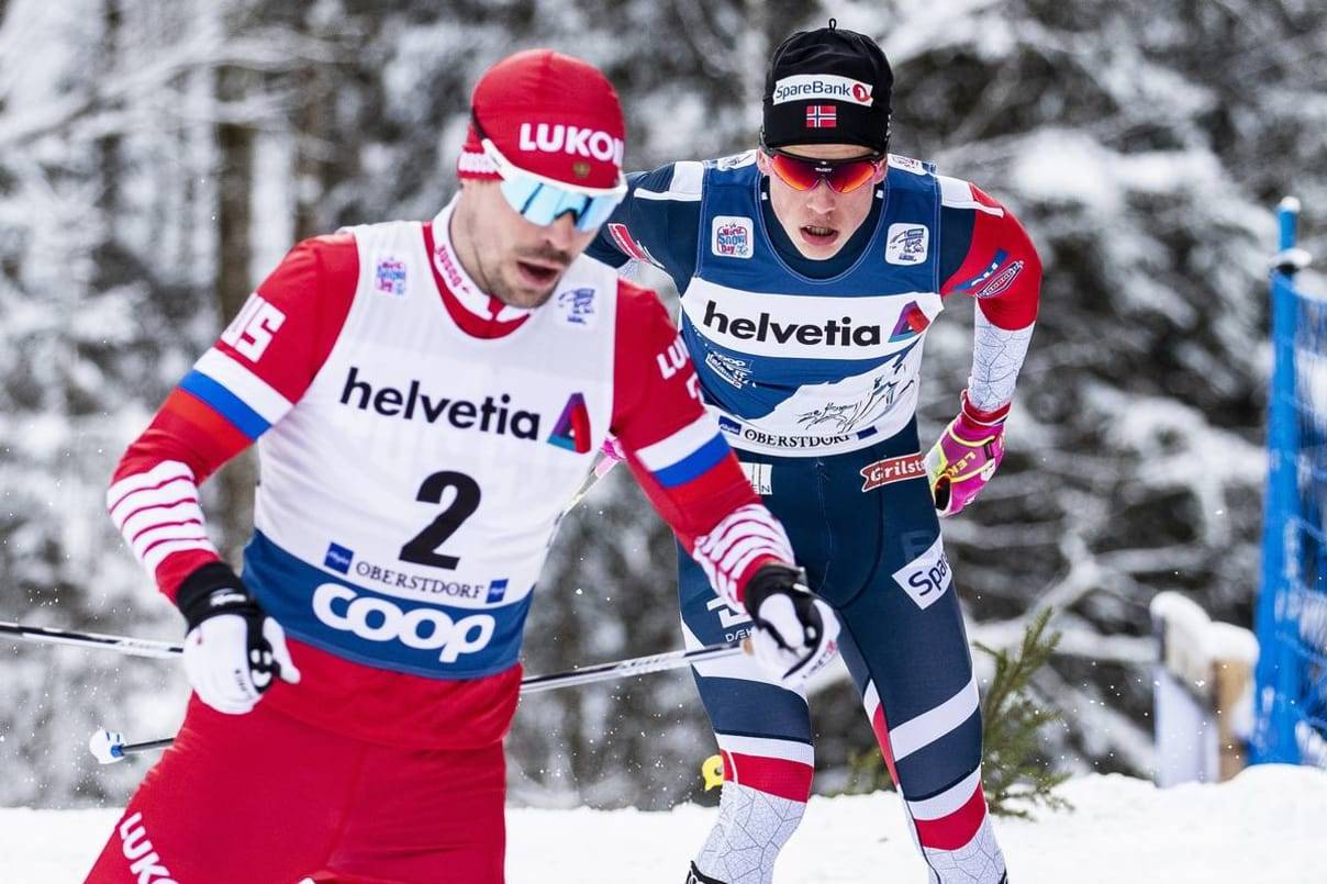 Клэбо выиграл третью гонку в рамках Tour de Ski на этапе в Оберстдорфе 