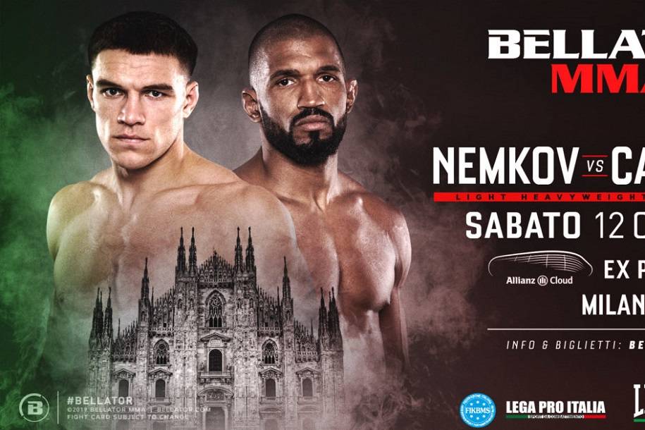Турниры Bellator 230 и Bellator Milan: Карвальо – Немков. Видео трансляция
