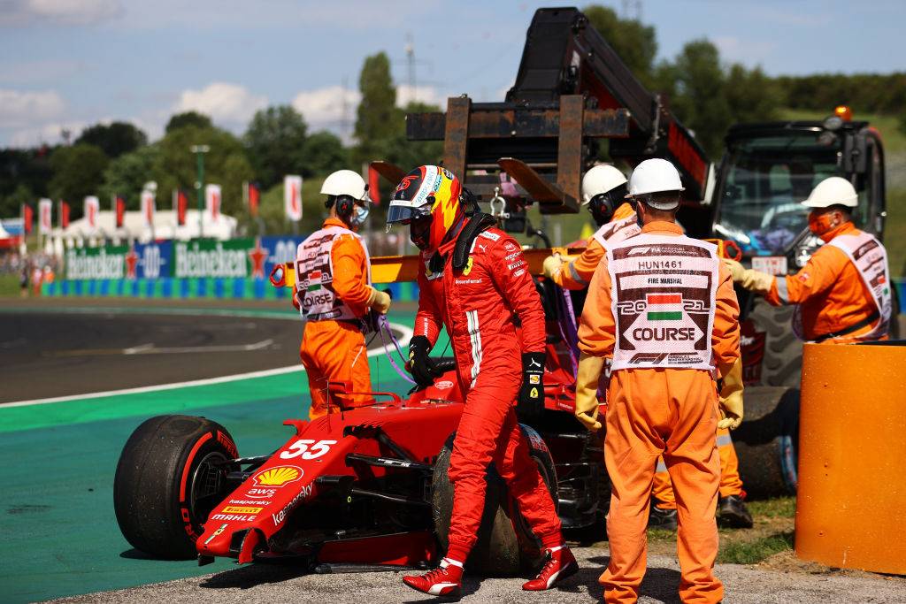 Сайнс розбив болід Ferrari під час останнього повороту кваліфікації Гран-прі Угорщини