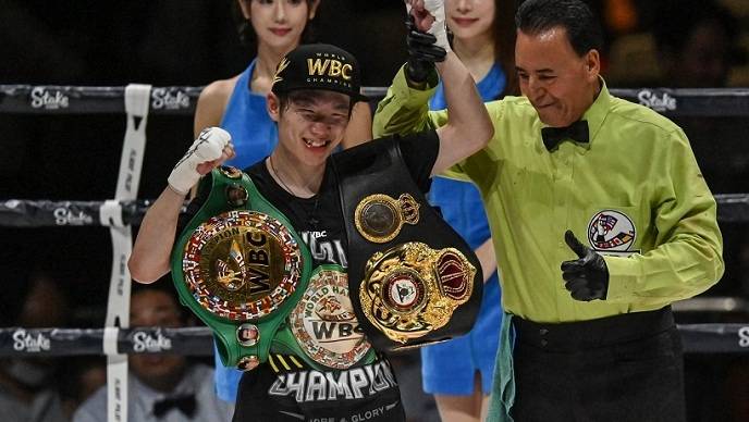 Кен Широ победил Канисалеса и защитил титулы WBC и WBA