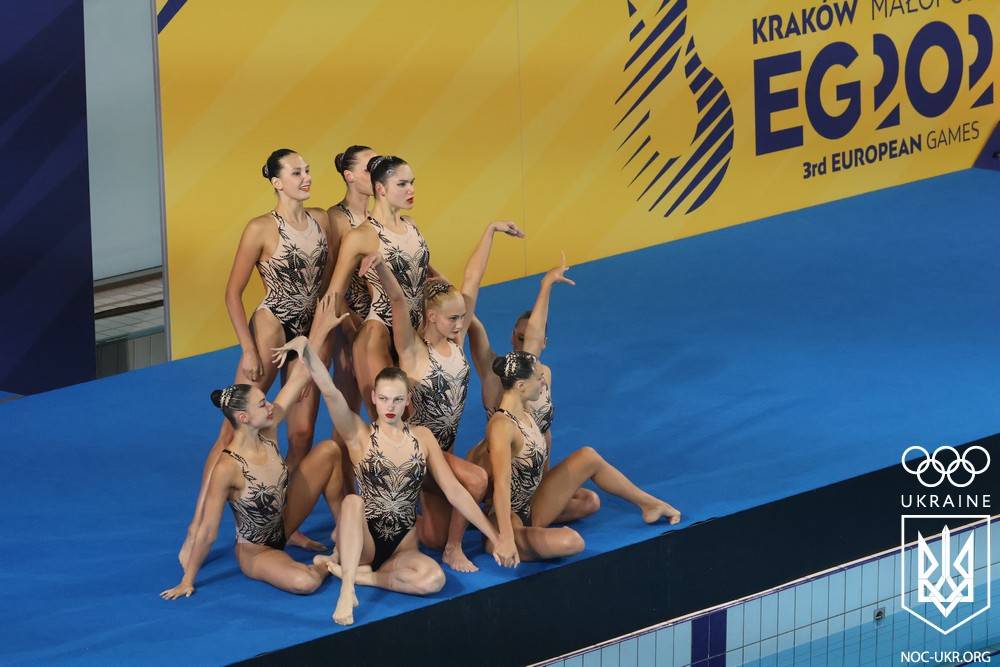 Збірна України виграла срібло в артистичному плаванні на Європейських іграх-2023