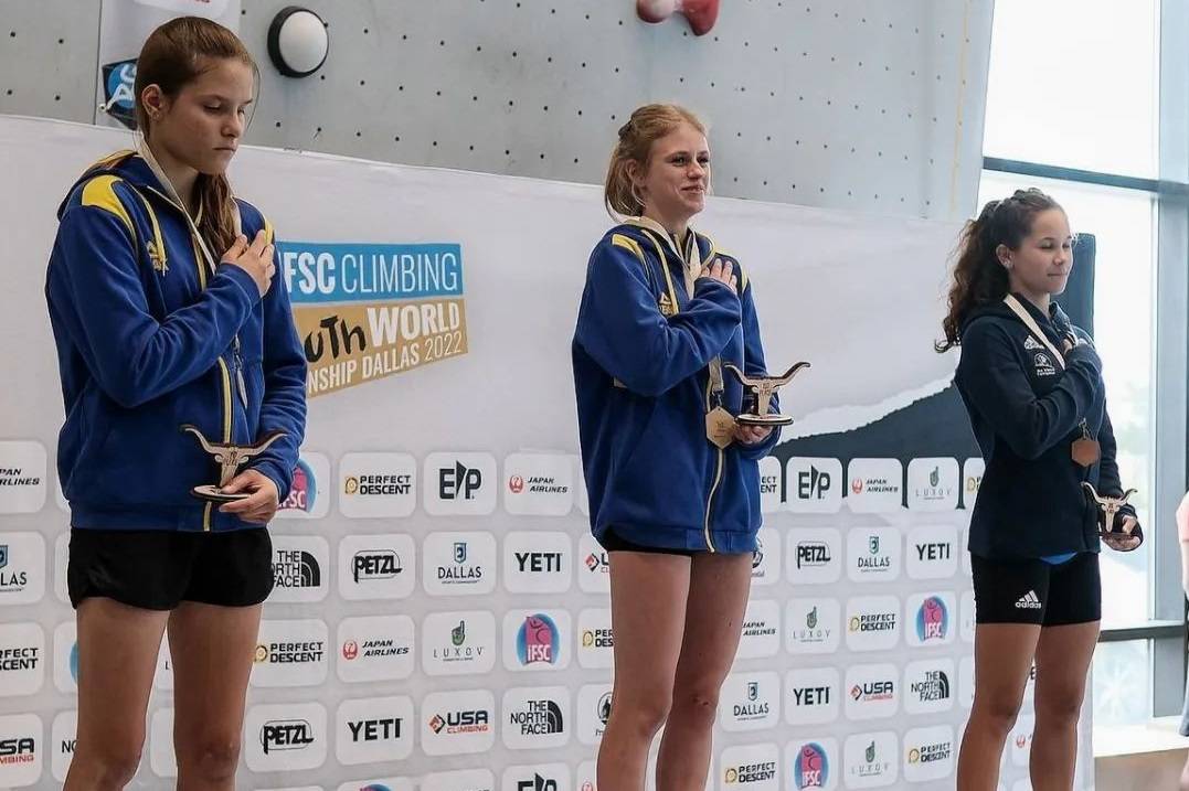 У українок золото і срібло молодіжного чемпіонату світу зі скелелазіння