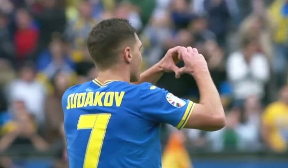 Судаков забил дебютный мяч за сборную Украины