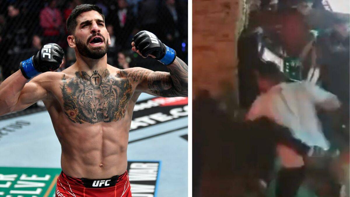 Боец UFC нокаутировал борзого мужика в баре. Видео