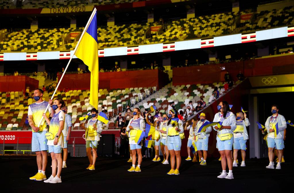 Збірна України на параді церемонії відкриття Олімпіади-2020 на Токіо