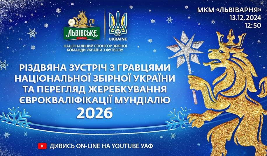 Жеребкування кваліфікації на чемпіонат світу-2026. Пряма трансляція
