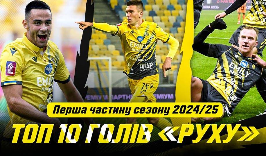 Итоги-2024. Топ-10 голов Руха в первой части сезона УПЛ
