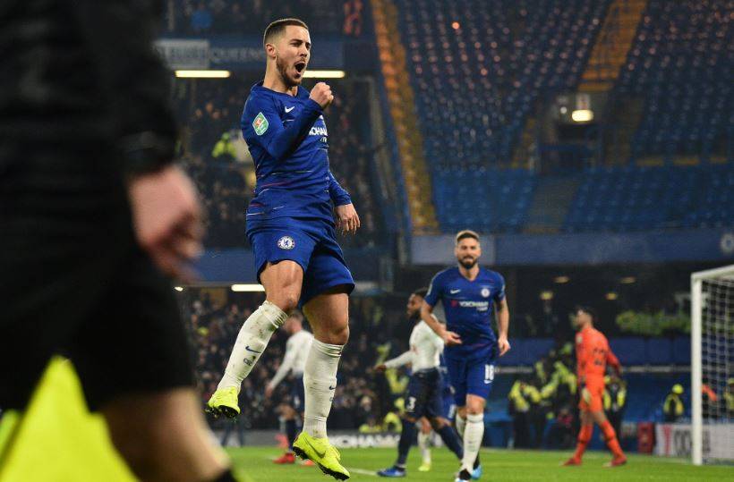 «Челси» никогда не проигрывал на родном стадионе, если Азар отличался в воротах соперника