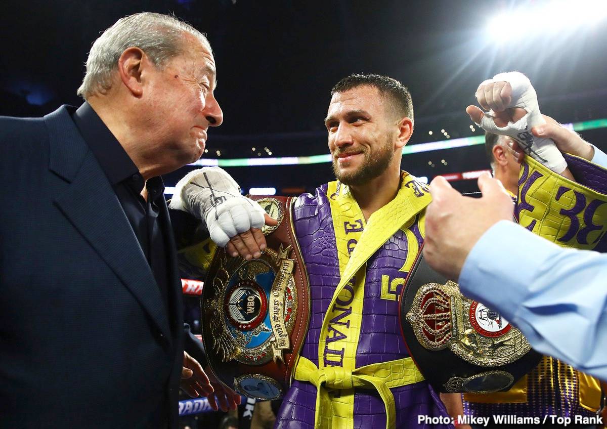 Ломаченко: «У меня с Top Rank еще год контракта. Я доволен сотрудничеством»