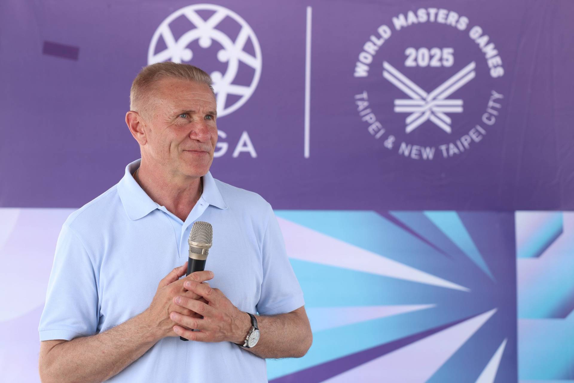 Президент IMGA Сергій Бубка на відкритті World Masters Games 2025 у Тайбеї
