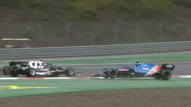 Гасли и Алонсо столкнулись на первом круге Гран-при Турции
