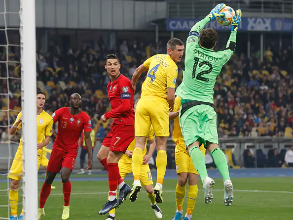 Пятов стал лучшим игроком матча Украина – Португалия