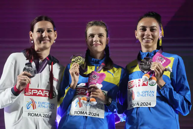 Украина впервые в истории выиграла двойной подиум ЧЕ в прыжках в высоту
