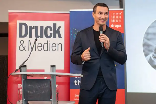 Владимир Кличко посетил церемонию награждения Druck & Medien в Германии