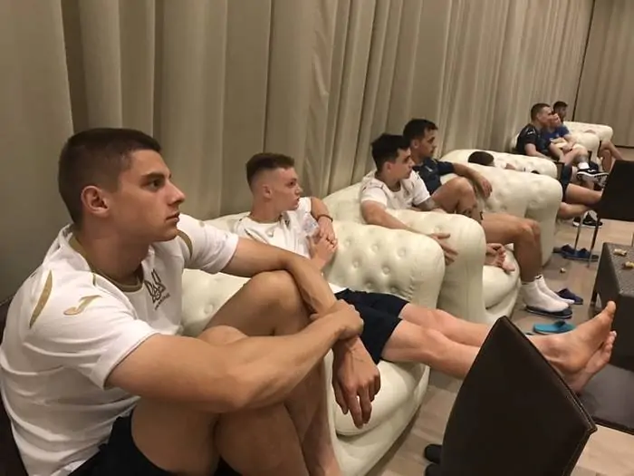 Игроки сборной Украины вместе посмотрели финал Лиги чемпионов