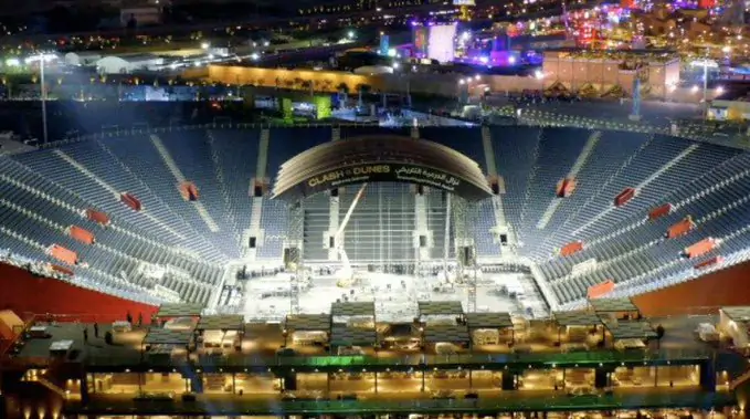 Шикарная арена в Саудовской Аравии уже готова принять реванш Джошуа и Руиса. Видео-представление