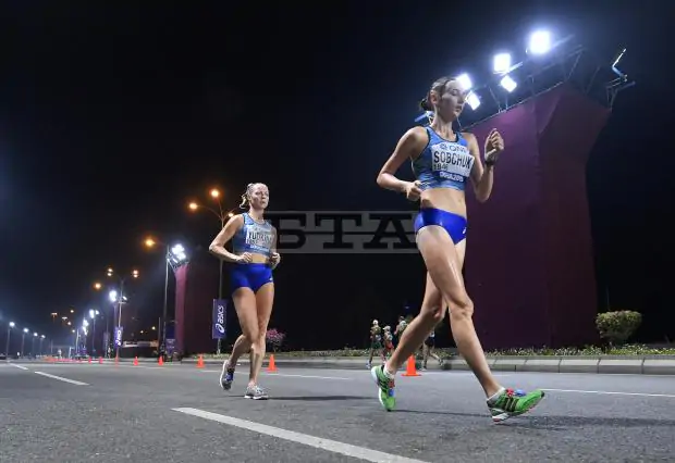Украинка Собчук стала четвертой в спортивной ходьбе на 50 км на чемпионате мира в Дохе