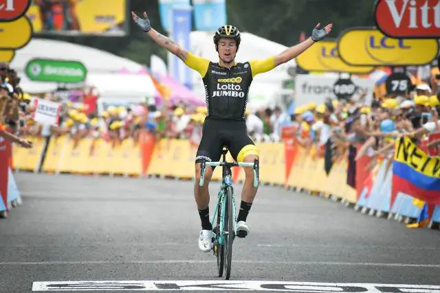 Роглич победил на 10-м этапе La Vuelta и вернул себе майку лидера