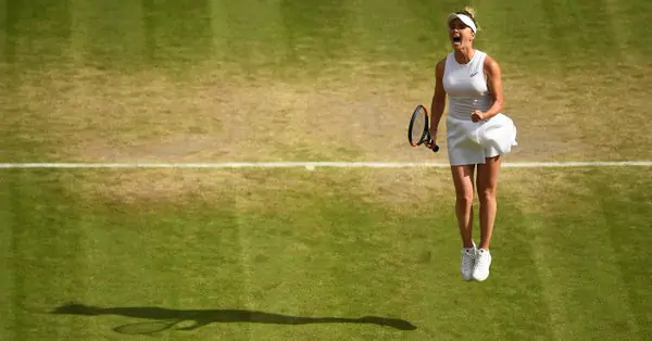 Свитолина разгромно проиграла Халеп в первом сете полуфинала Wimbledon