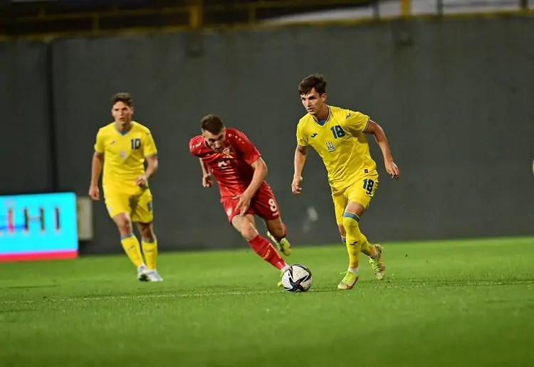 Молодежная сборная Украины разгромила Северную Македонию за 25 минут