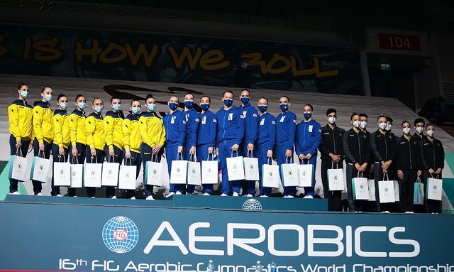 Сборная Украины завоевала серебро на ЧМ по спортивной аэробике