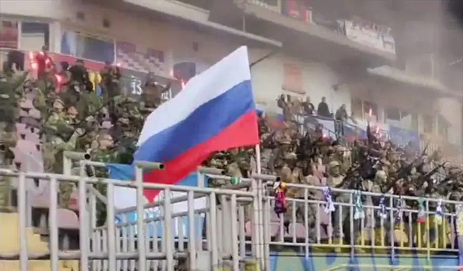 Российские фанаты устроили шабаш на стадионе «Мариуполя»