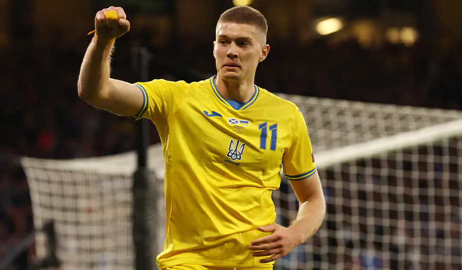 Довбик оформив шостий гол у 13 матчах за збірну України