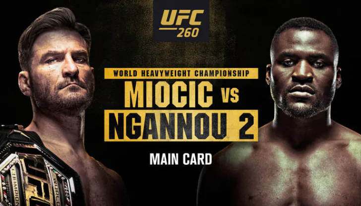 UFC 260: Нганну нокаутировал Миочича, Вудли снова проиграл