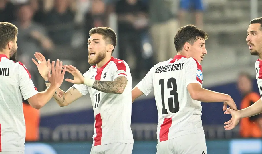 Игроки «Динамо» и «Шахтера» сохранили лидерство Грузии в группе на Евро-2023 U-21