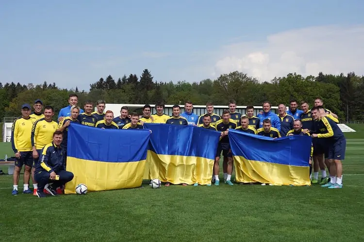 Тренування збірної України за день до вильоту в Німеччину на матч з «Боруссією»