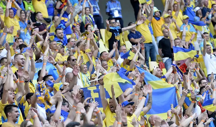 Украину в матче со Швецией поддержит скромное количество болельщиков