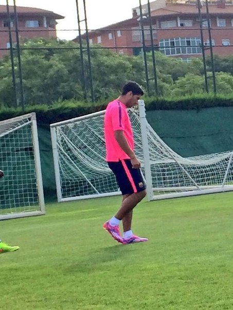 Суарес провел первую тренировку в «Барселоне»
