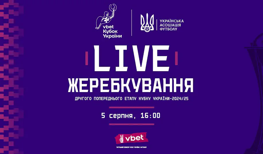 Жеребьевка второго предварительного раунда Кубка Украины. Прямая трансляция