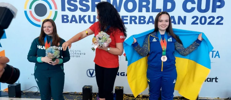 Нимец завоевала бронзу на этапе Кубка мира в Баку. Костевич – четвертая