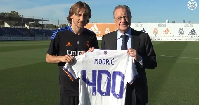 Модрич провел 400 матчей за «Реал»