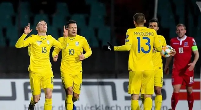 Украина попала в тройку лучших команд отбора на Евро-2020 по реализации моментов