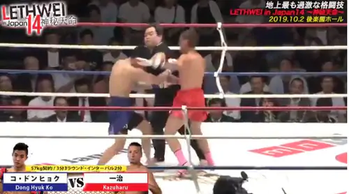 Шокирующее видео. В Японии боксеры нокаутировали судью