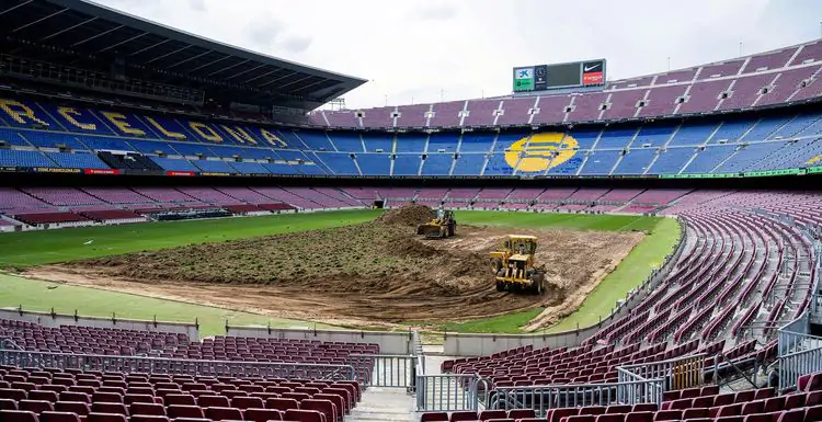 Барселона продає шматки газону з «Камп Ноу» за 420 євро