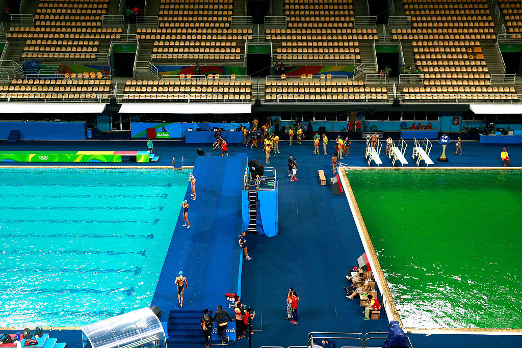 Вода в олимпийском бассейне  Adam Pretty  Getty Images