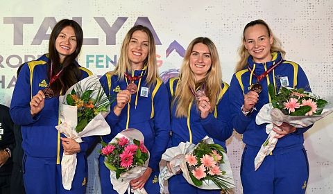 Збірна України стала третьою на чемпіонаті Європи з фехтування