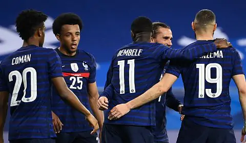 Франція здобула пряму путівку на ЧС-2022 в групі України, забивши 8 м'ячів Казахстану 