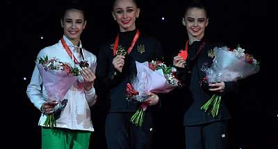 Українські гімнастки вибороли 8 медалей на етапі Гран-прі