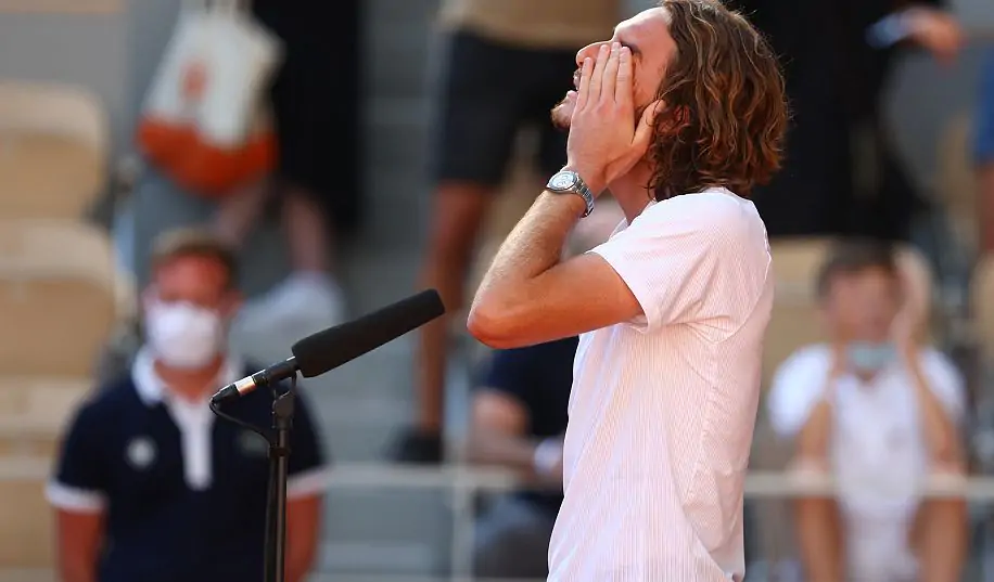 Сльози радості. Циципас розплакався після виходу в фінал Roland Garros