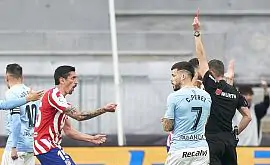 Защитник «Атлетико» был удален трижды в последних пяти матчах