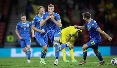 Довбык стал автором самого позднего гола в истории сборной Украины