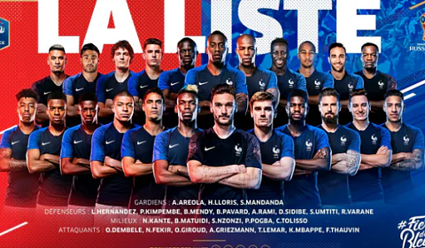 Франция огласила состав на чемпионат мира-2018