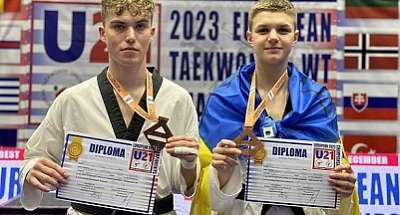 Українські тхеквондисти вибороли дві медалі на молодіжному ЧЄ