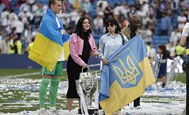 Лунін відсвяткував чемпіонство «Реала» з українським прапором
