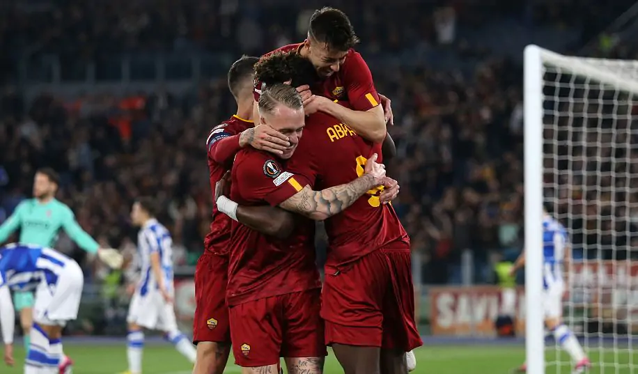 «Рома» уверенно обыграла «Реал Сосьедад» в первом матче 1/8 финала Лиги Европы