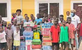 Защитник «Ворсклы» помог голодающим детям в Гане